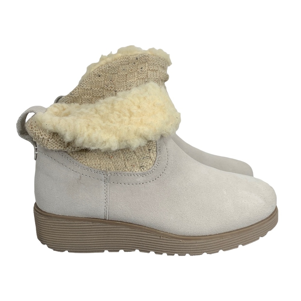 Skechers Faux Fur Lined Sweater Booties Womens 7.5
